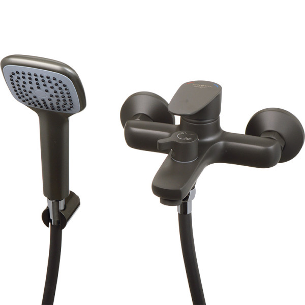 Смеситель для ванны и душа Melodia della vita Moderno оружейная сталь (MDV35140gt)