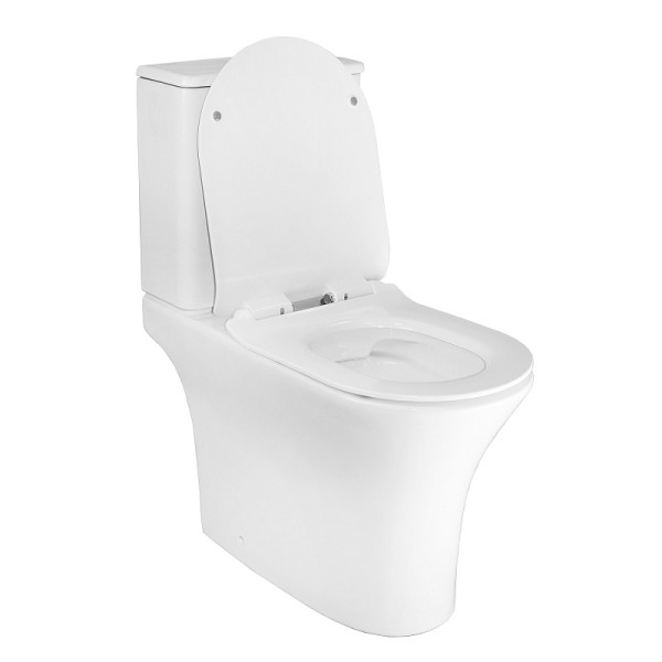 Унитаз напольный Azario Унитаз с сиденьем с микролифтом белый (AZ-2311)