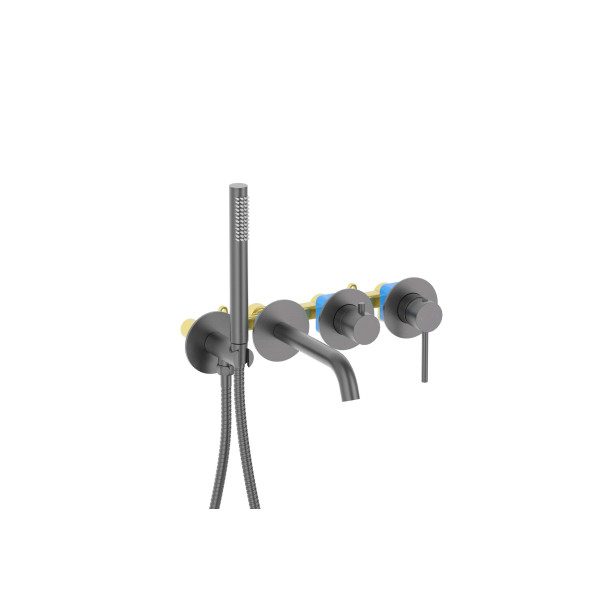 Смеситель для ваны и душа Aquatek Европа встраиваемый оружейная сталь (AQ1344BGM) Смеситель для ваны и душа Aquatek Европа встраиваемый оружейная сталь (AQ1344BGM)