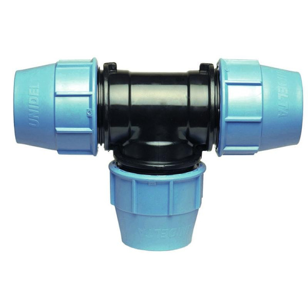 Тройник 50 "Unidelta" (для п/э трубы, PP-B) Тройник 50 "Unidelta" (для п/э трубы, PP-B)