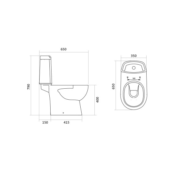 Унитаз напольный Santek Остин 650х350х790 (1WH302419) Унитаз напольный Santek Остин 650х350х790 (1WH302419)