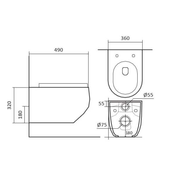 Комплект инсталляция с унитазом Aquatek Европа (SET AQUATEK ЕВРОПА cm)