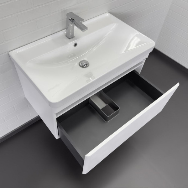 Тумба подвесная Comforty Осло 810x460x475 бетон светлый матовый с раковиной (00-00019144)