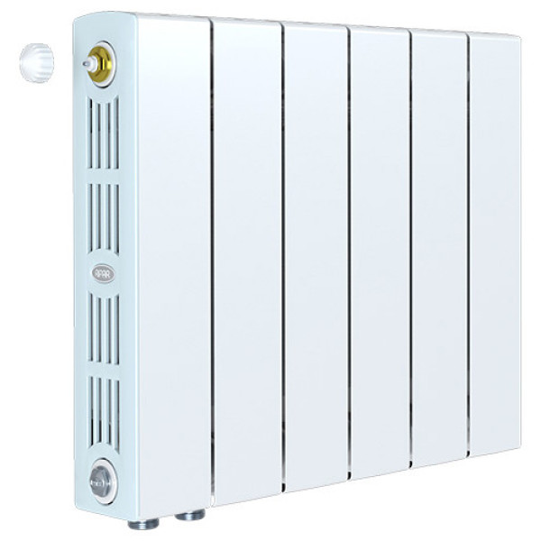 Радиатор биметаллический Rifar SUPReMO Ventil L 350 (6 секций, НП лев подкл. 50 мм.) (RS35006VL)