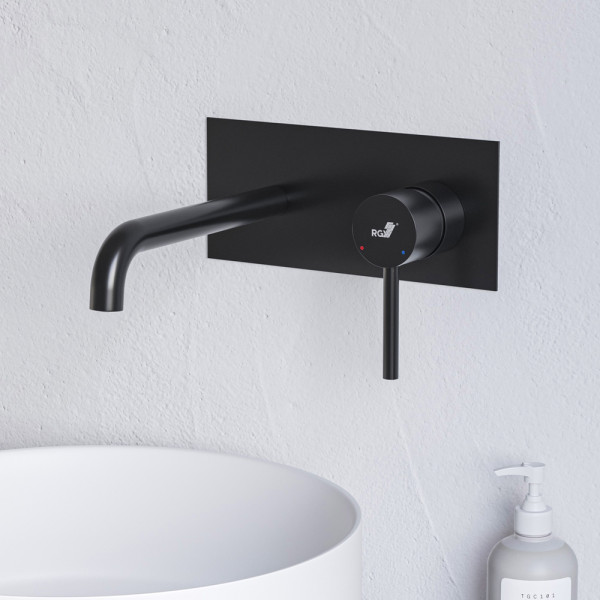 Смеситель для ванны и душа RGW Shower Panels встраиваемый черный (51140545-04)