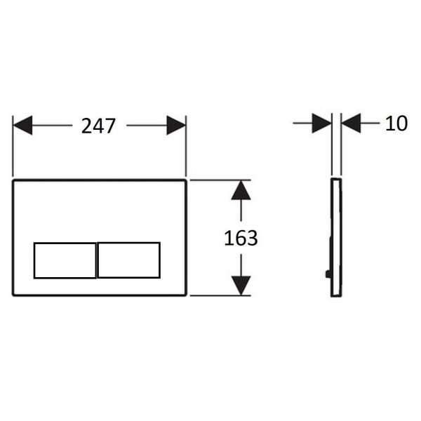 Клавиша смывная Creavit цветная (GP4009.05)