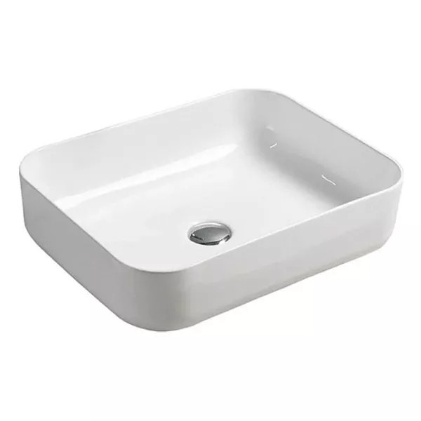 Тумба подвесная с раковиной Comforty Амстердам 950x500x645 белый глянцевый/калакатта Блэк (00-00014001)