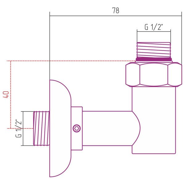 Набор комплектующих Сунержа стилье для ПС 1/2"Нx1/2"Н (03003-1212)