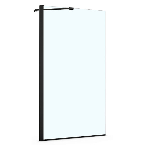 Душевая шторка Azario Merrit 80x140 стекло прозрачное, профиль черный (AZ-NF6310-1 80 BLACK)