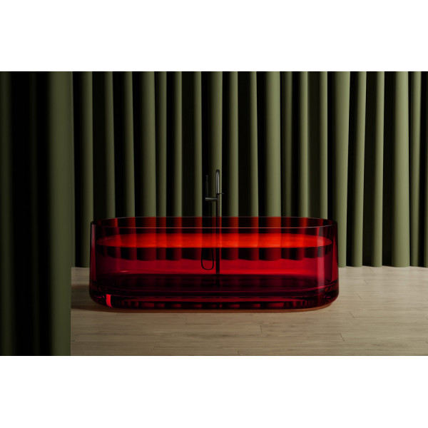 Ванна из полиэфирной смолы Abber Kristall 170x75x55 красная (AT9708Rubin)