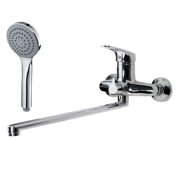 Смеситель для ванны и душа Voda Lucky с душевым набором хром (LY 31) Смеситель для ванны и душа Voda Lucky с душевым набором хром (LY 31)