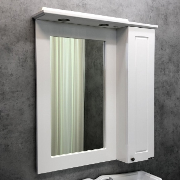 Шкаф зеркальный Comforty Палермо 790x860x150 белый глянцевый (00-00001325) Шкаф зеркальный Comforty Палермо 790x860x150 белый глянцевый (00-00001325)