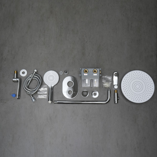 Смеситель для ванны и душа Lemark Ortus встраиваемый хром (LM11322C)