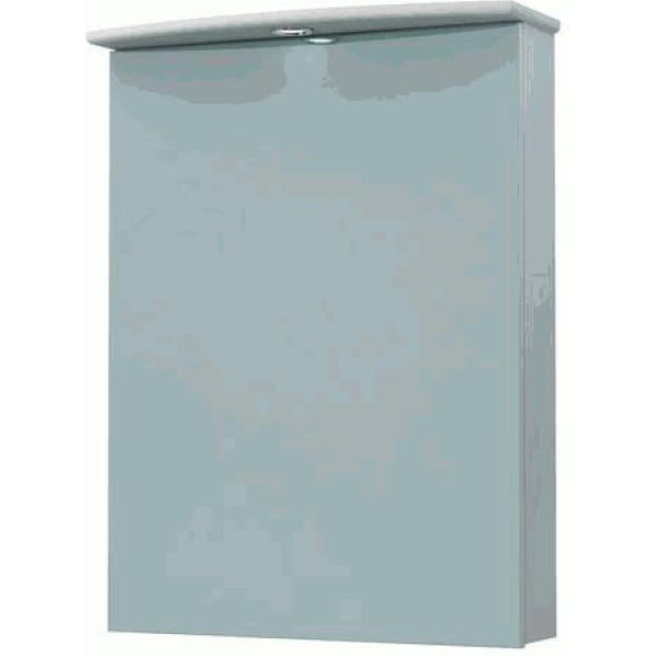 Шкаф зеркальный Melodia Модерн/Сиэтл 60С 81x61,4 белый (MFR79475WT)