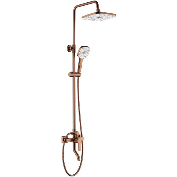 Душевая система с изливом Rea Argus Copper mat (REA-P3001)