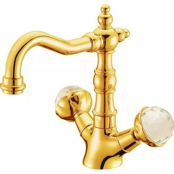 Смеситель для раковины Boheme Imperiale Presente G (золото) (332)