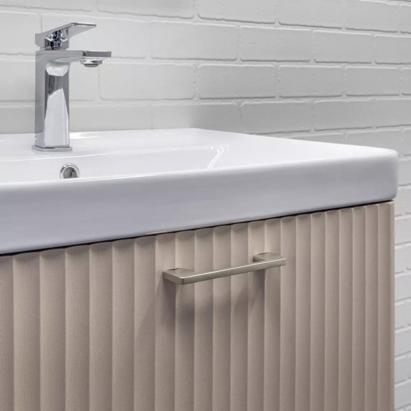 Тумба подвесная с раковиной Comforty Ангара 600x470x460 дуб латте (00-00021034)