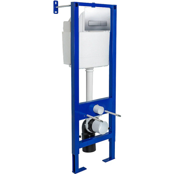 Инсталляция для подвесного унитаза Berges АТОМ Line 410 с клавишей (040338) хром Инсталляция для подвесного унитаза Berges АТОМ Line 410 с клавишей (040338) хром