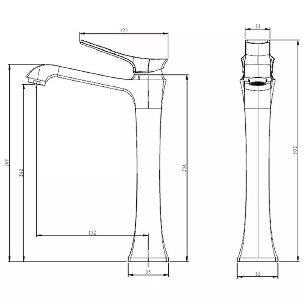 Смеситель для раковины Comforty хром (FC066B-CCT) Смеситель для раковины Comforty хром (FC066B-CCT)