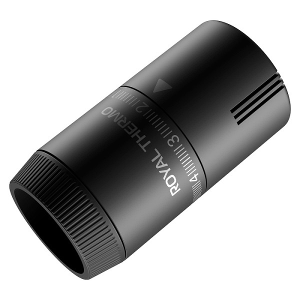 Головка термостатическая М30х1,5 Royal Thermo Design жидкостная (черная) (RATHDN13015BL)