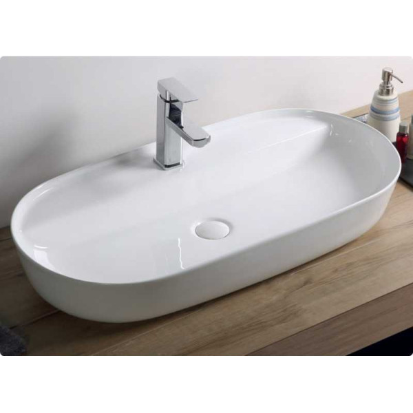 Раковина накладная BelBagno белая (BB1347) Раковина накладная BelBagno белая (BB1347)