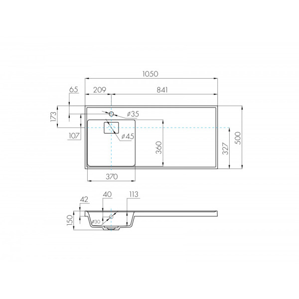 Раковина над стиральной машиной Aquaton Лондри 105x50x15 L черный (1.A728.3.3KL.H21.L) Раковина над стиральной машиной Aquaton Лондри 105x50x15 L черный (1.A728.3.3KL.H21.L)