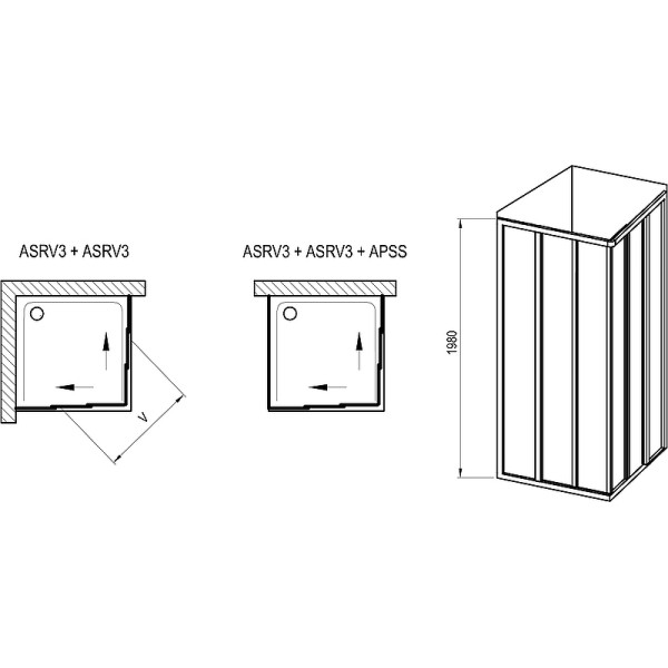 Дверь душевая Ravak Supernova 75x198 стекло матовое, профиль белый (15V301R2ZG)