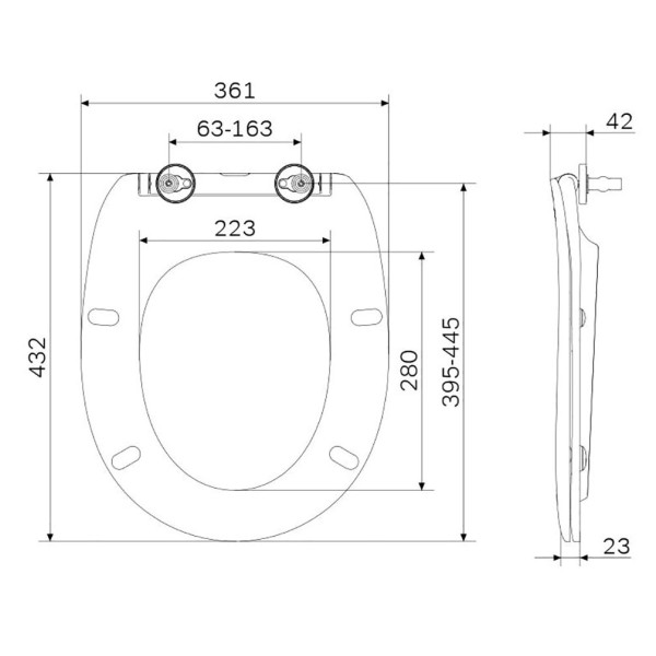 Сиденье для унитаза AM.PM Sense белое (C747855WH)