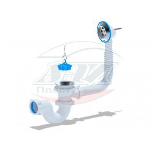 Обвязка для ванны АНИ с выпуском 1 1/2"*40 трубный сифон АНИ пласт (E150)