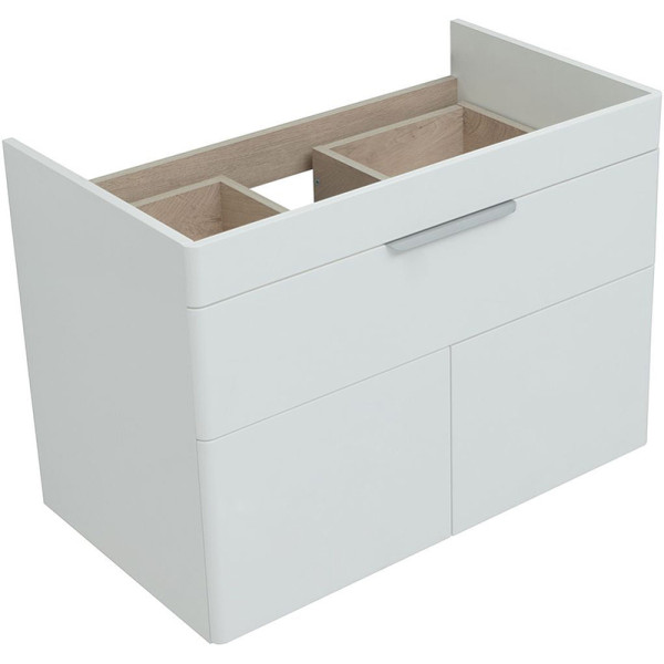 Тумба подвесная Aquanet Ирис new 815 белый глянец (1 ящик, 2 дверцы) (00310150)