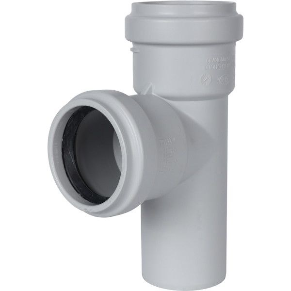 Тройник 58x58x87 Stout (PP, серый) (SKB-0016-585887)