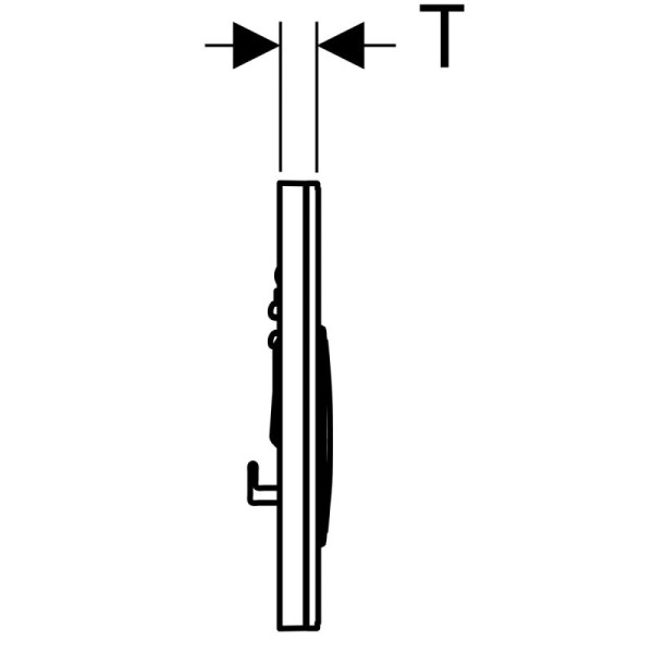 Клавиша смывная Geberit Sigma 21 (115.884.SI.1)