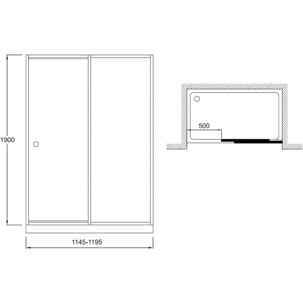 Душевая дверь Jacob Delafon Serenity 120x190 стекло прозрачное, профиль хром (E14C120-GA) Душевая дверь Jacob Delafon Serenity 120x190 стекло прозрачное, профиль хром (E14C120-GA)