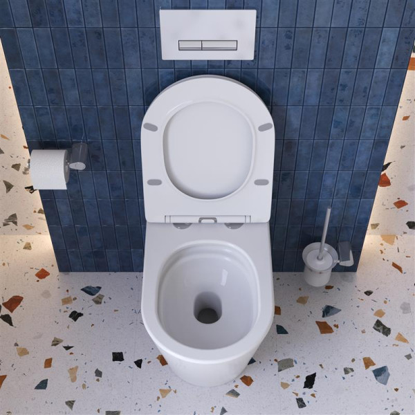 Унитаз приставной BelBagno Притяжение безободковый с сиденьем soft close белый (BB1003CB-TOR/SC) Унитаз приставной BelBagno Притяжение безободковый с сиденьем soft close белый (BB1003CB-TOR/SC)