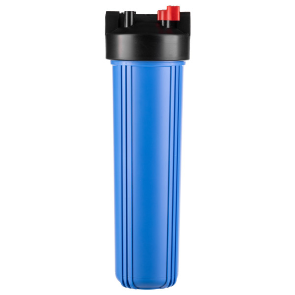 Фильтр колбовый Гейзер 1" 20BB с латунными вставками (клапан сброса давления, синий, для холодной воды) (50785) Фильтр колбовый Гейзер 1" 20BB с латунными вставками (клапан сброса давления, синий, для холодной воды) (50785)