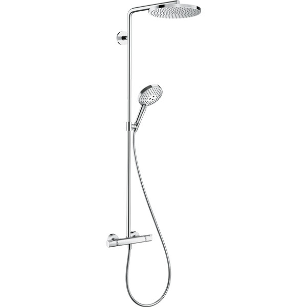 Система душевая Hansgrohe Raindance Select S 240 1j PowderRain Showerpipe черная (27633000)