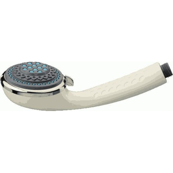 Лейка душевая Melodia 4 функции d85 белый/серый/зеленый/хром (MKP20584)