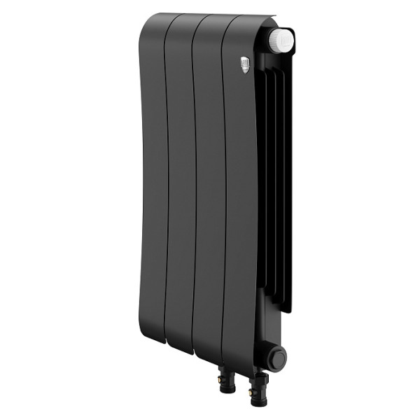 Радиатор биметаллический Royal Thermo Infinity 500 Noir Sable VR80 (4 секции) Чёрный (RTINNSVR805004) Радиатор биметаллический Royal Thermo Infinity 500 Noir Sable VR80 (4 секции) Чёрный (RTINNSVR805004)