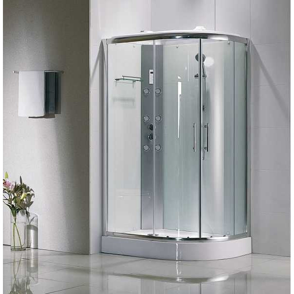 Кабина гидромассажная BandHours Cristal R 120х80 стекло прозрачное, профиль хром Кабина гидромассажная BandHours Cristal R 120х80 стекло прозрачное, профиль хром