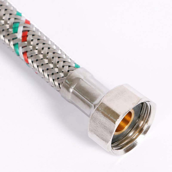 Подводка гибкая Uni-Fitt 1800 мм 1/2" НВ DN 8 оплётка из нерж. стали (501S2018) Подводка гибкая Uni-Fitt 1800 мм 1/2" НВ DN 8 оплётка из нерж. стали (501S2018)