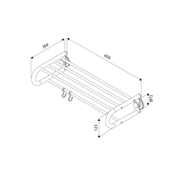 Полотенцесушитель Milardo Easy 64,8x26,4x12,3 черный матовый (EASBWS2M49) Полотенцесушитель Milardo Easy 64,8x26,4x12,3 черный матовый (EASBWS2M49)