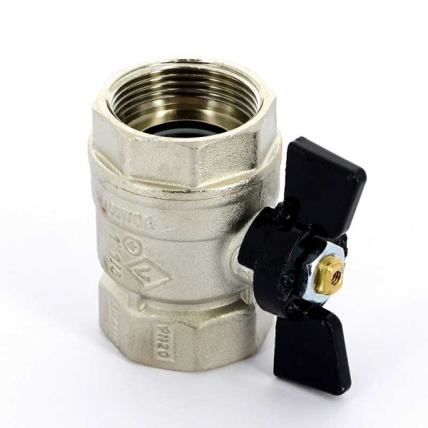 Кран Bugatti 1 1/4" ВВ шаровый Arizona 602 (черная бабочка) (06020059)