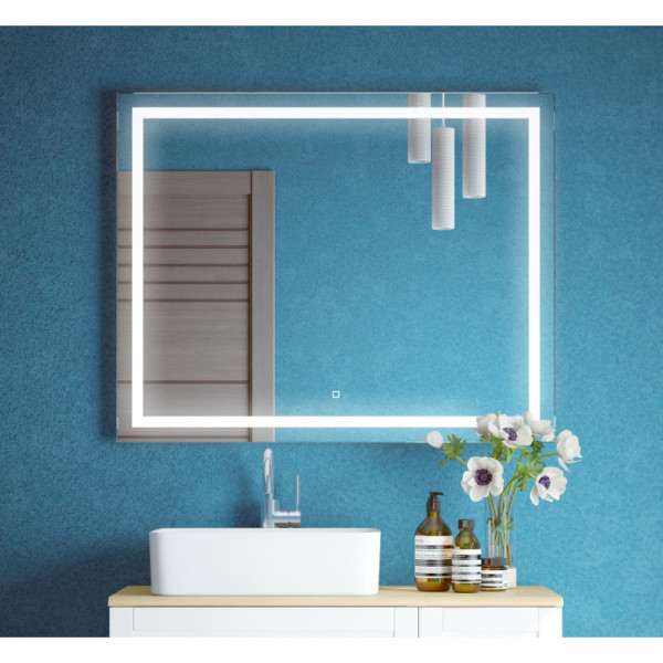 Зеркало Melodia Квадро 50х80 LED с сенсорным выключателем гор./верт. (MFR80093ZZ)