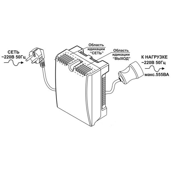 Стабилизатор напряжения для котла TEPLOCOM ST-555