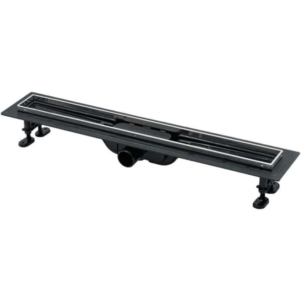 Лоток душевой Timo горизонтальный SP10 860x110xDN40 без решетки, ABS, пороги из нерж.ст. (SP10-800)