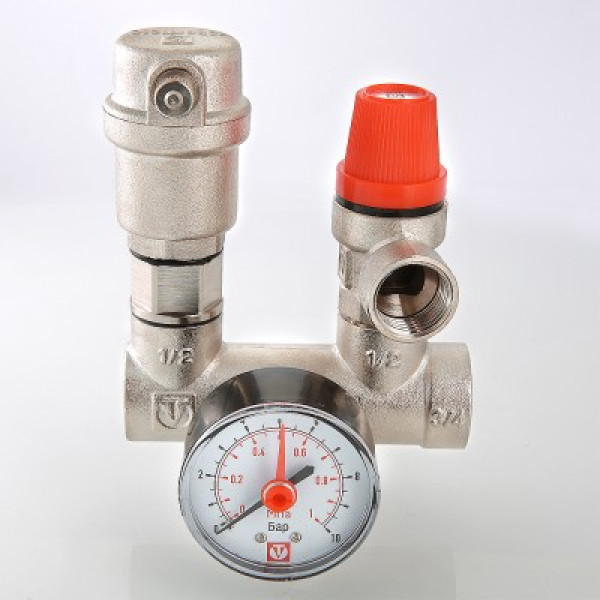 Группа безопасности Valtec для котла 1" (латунь) (VT.460.0.0) Группа безопасности Valtec для котла 1" (латунь) (VT.460.0.0)