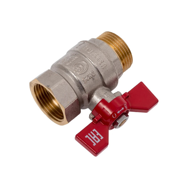 Кран 1" ВН шаровый Rommer (ГОСТ, красная бабочка) RBV-0004-2210225 Кран 1" ВН шаровый Rommer (ГОСТ, красная бабочка) RBV-0004-2210225