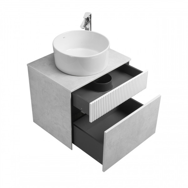 Тумба подвесная Aquaton Марбл 460x600x530 белый, слэйт (1.A276.1.01M.H4C.0) Тумба подвесная Aquaton Марбл 460x600x530 белый, слэйт (1.A276.1.01M.H4C.0)