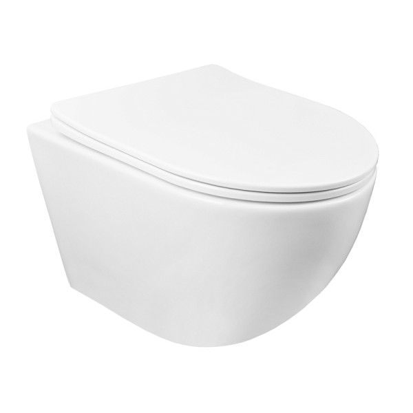 Унитаз подвесной Gloria безободковый 490x370x360 (AZ-2003)