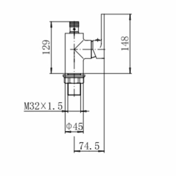 Корпус для смесителя Fashun хром (A4253)